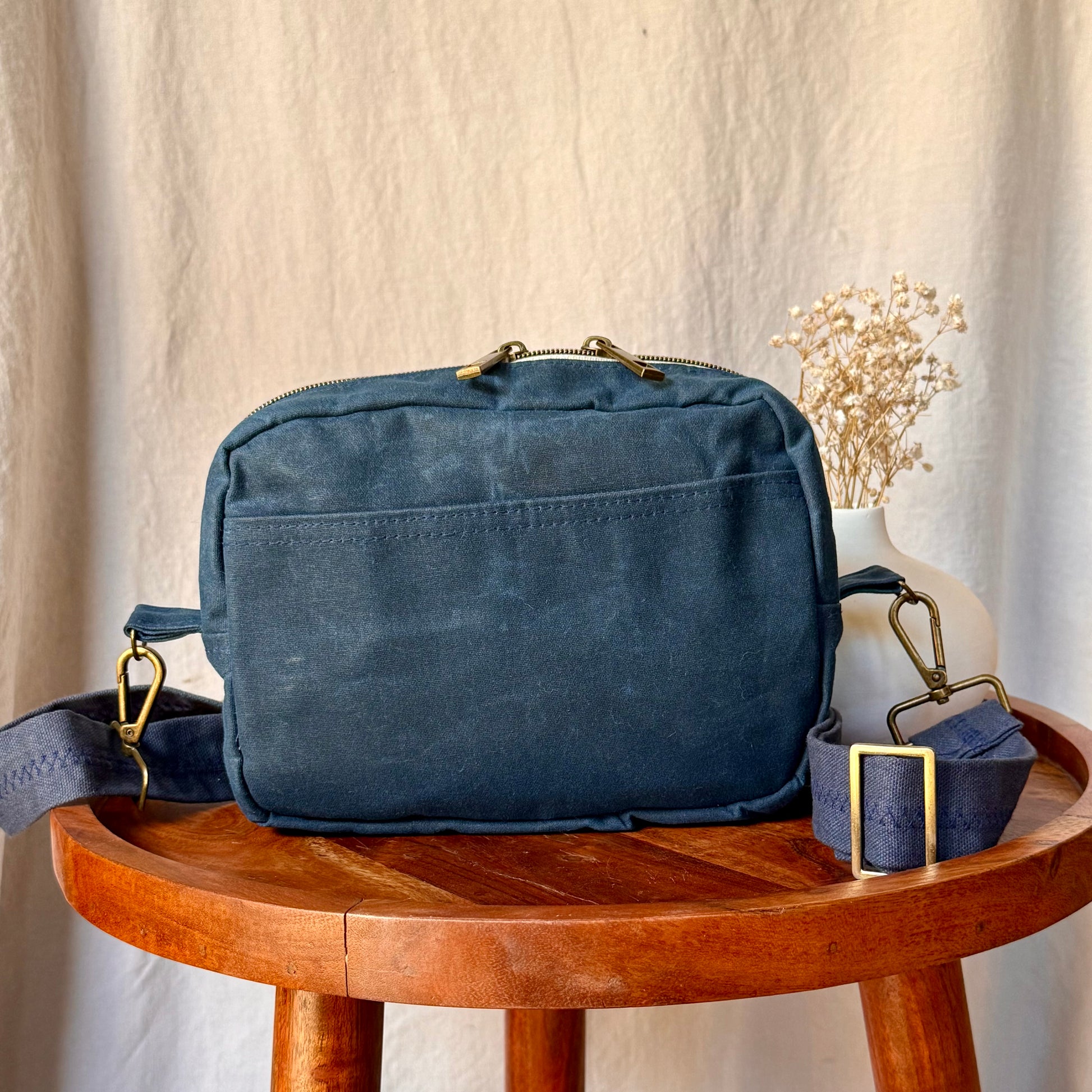 waxed canvas purse