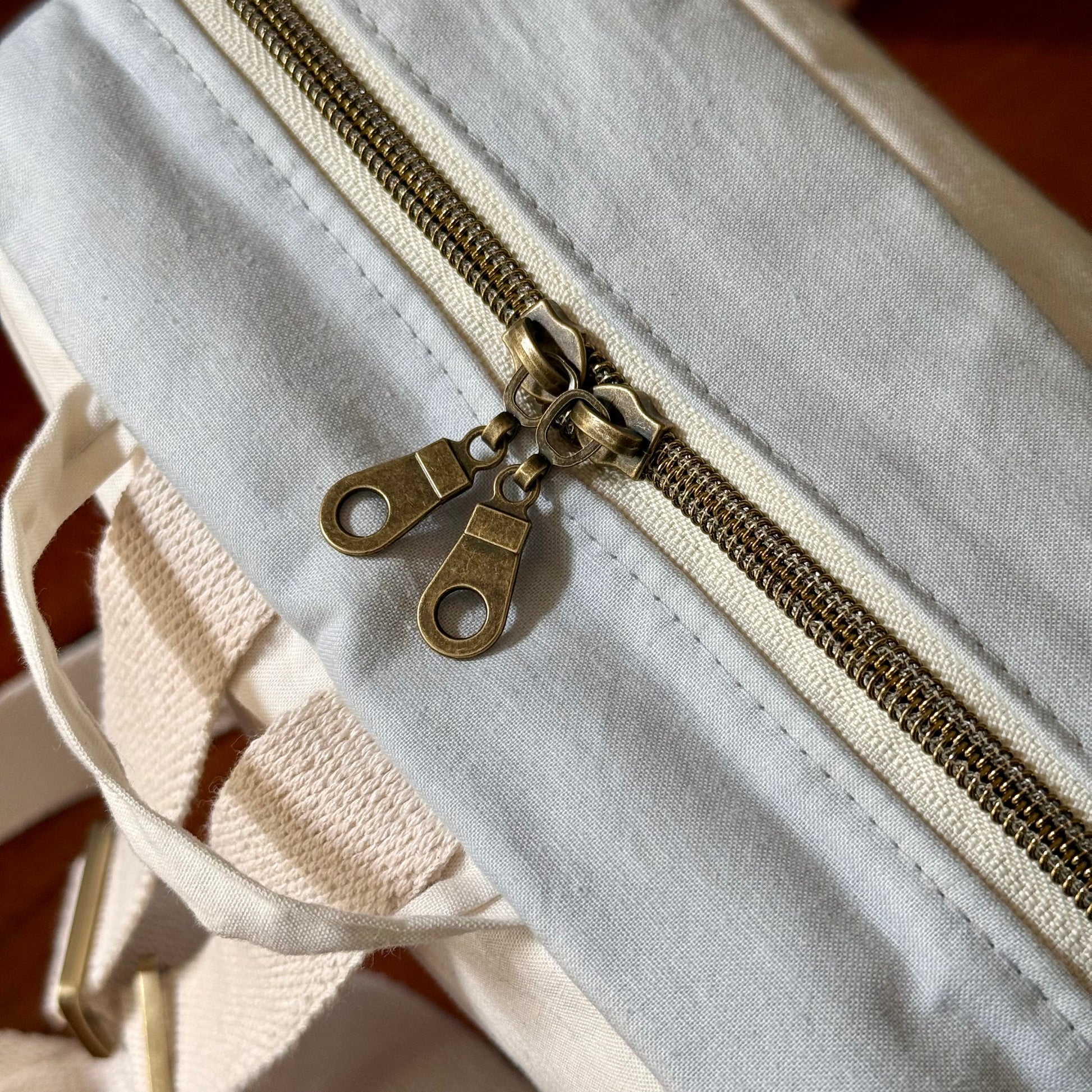 tri-colored mini backpack