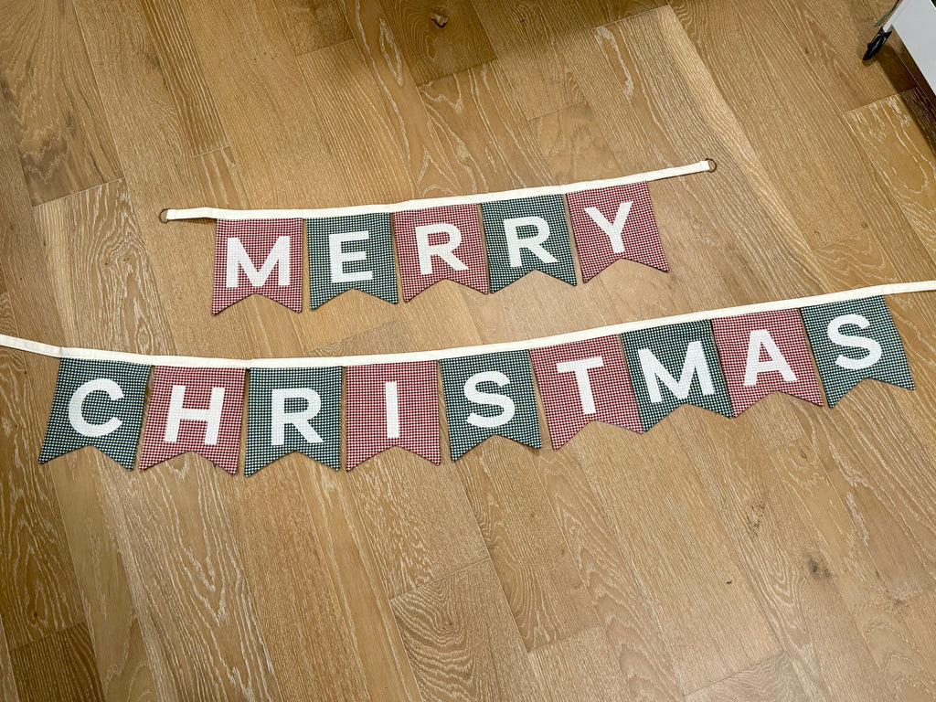 Reversible Happy Birthday + Merry Christmas Banner