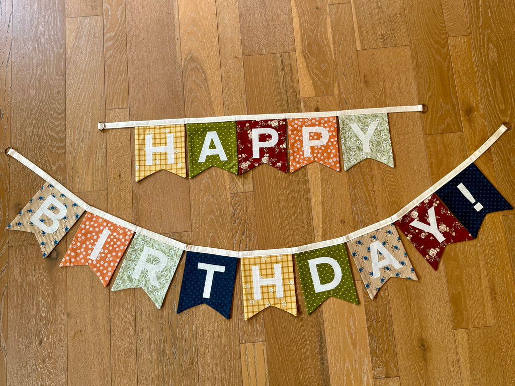 Reversible Happy Birthday + Happy Halloween Banner