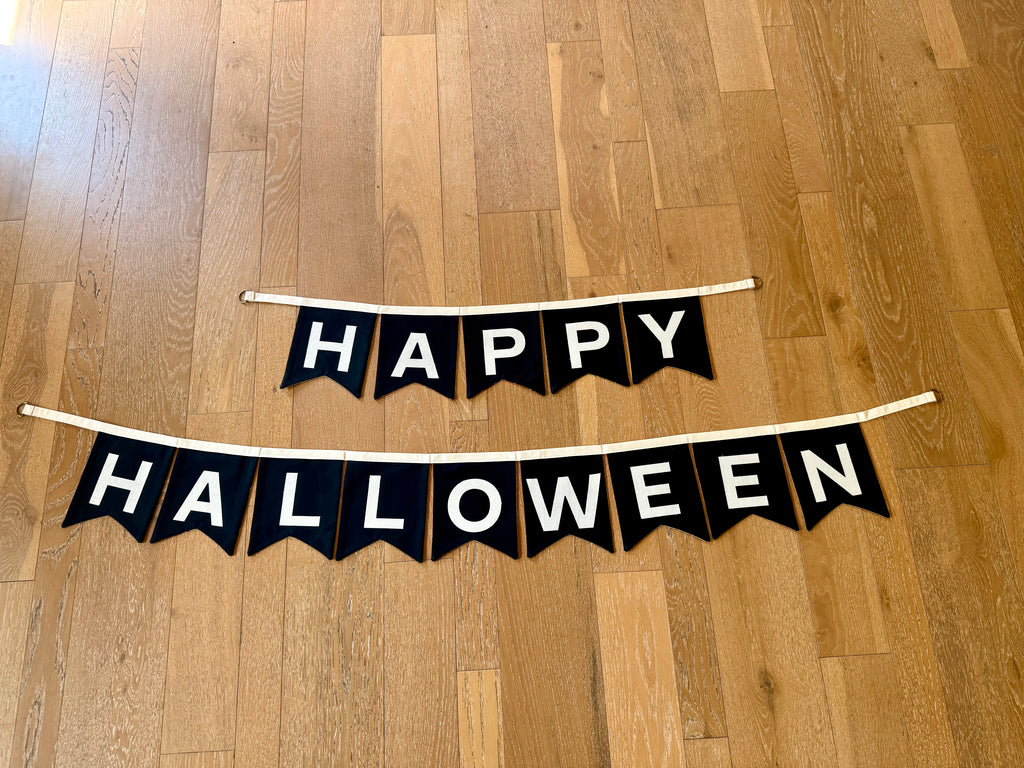 Reversible Happy Birthday + Happy Halloween Banner