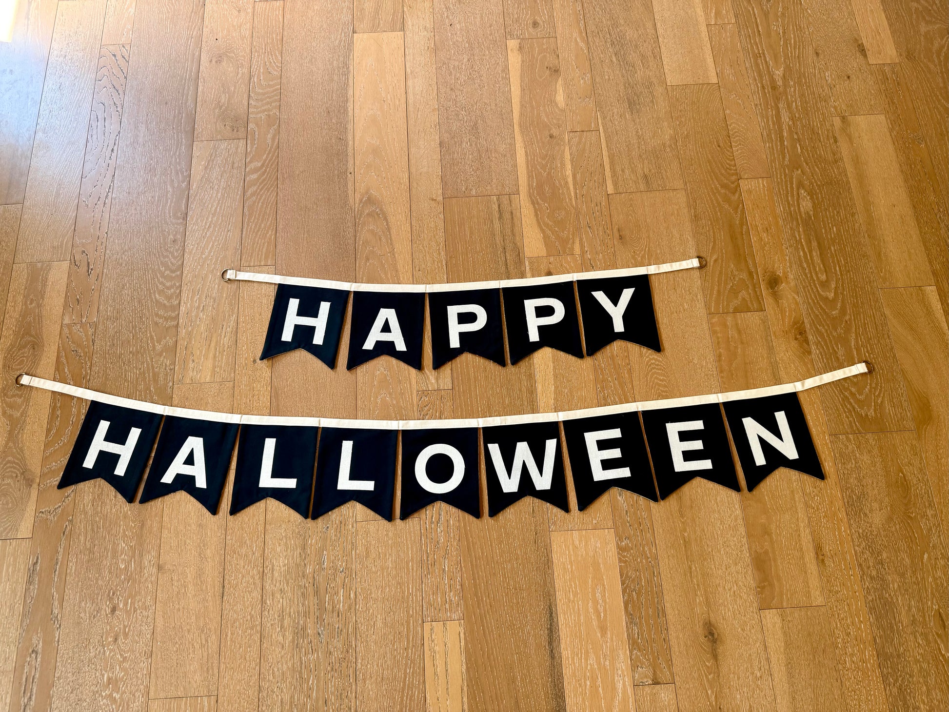 Reversible Happy Birthday + Happy Halloween Banner