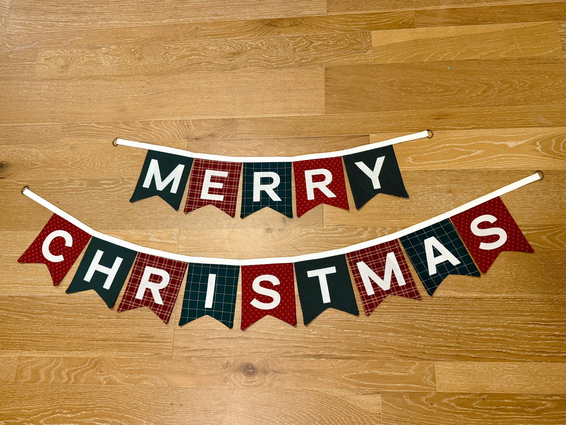 reversible Happy Halloween + Merry Christmas banner