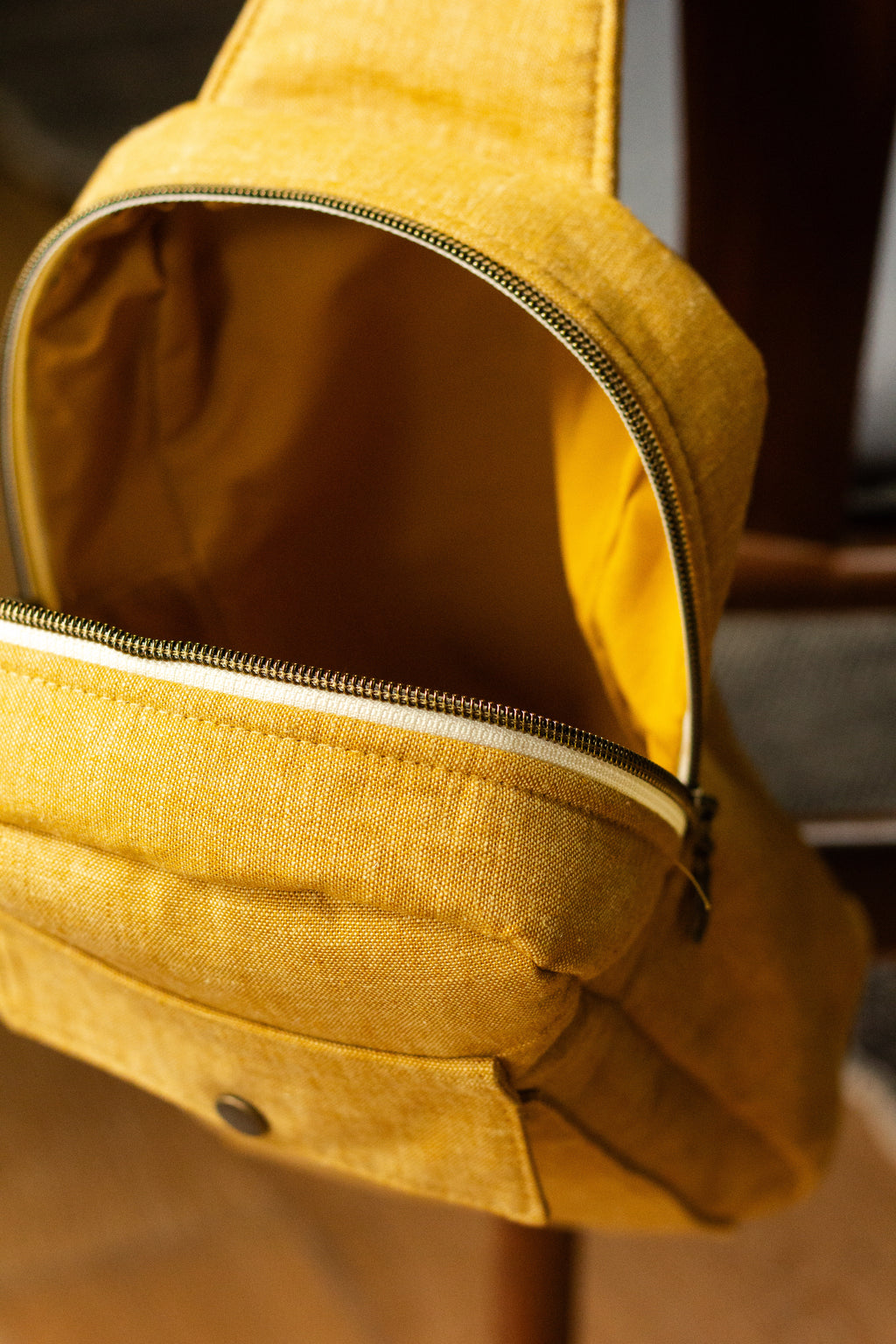 yellow cross body bag