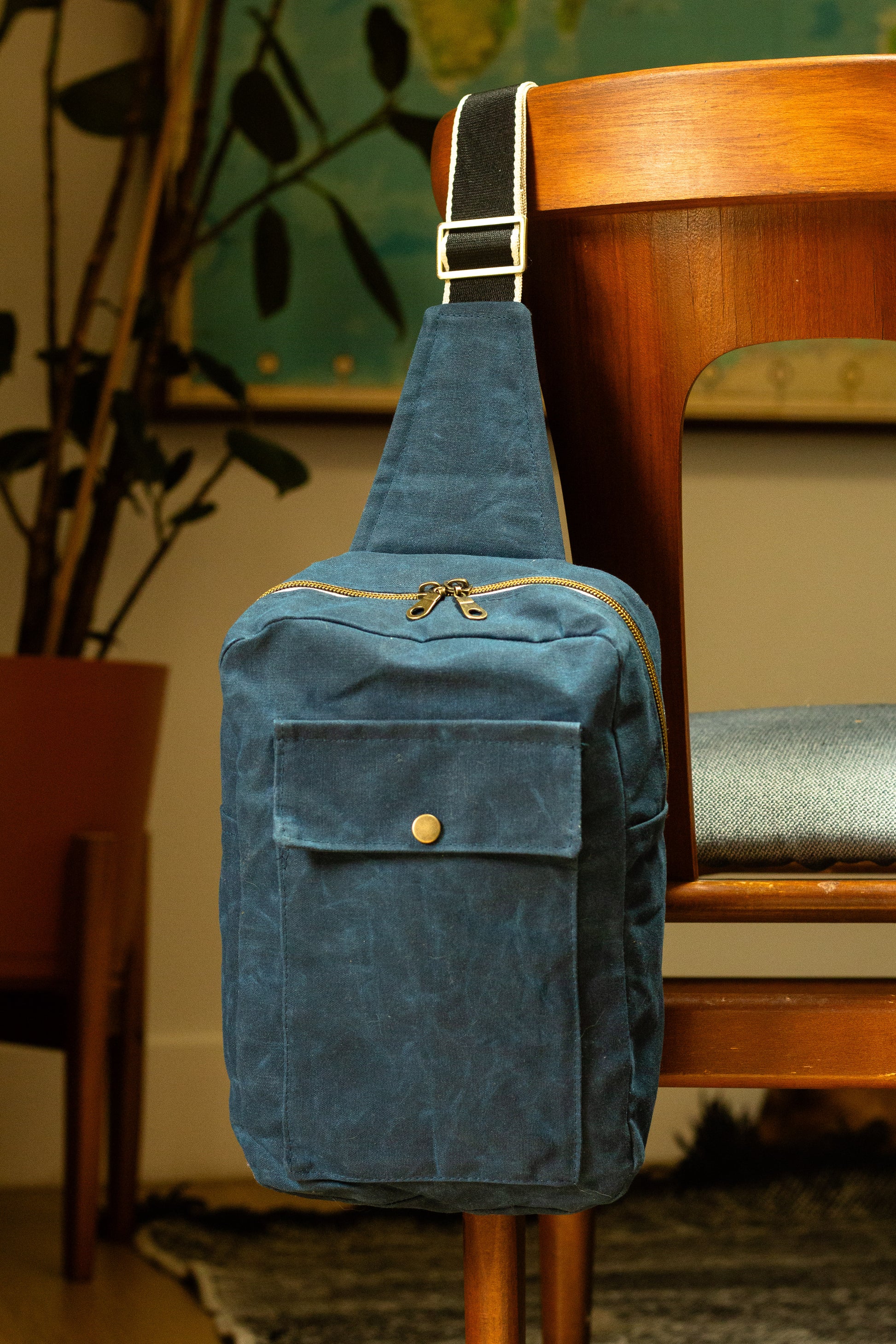 waxed canvas cross body