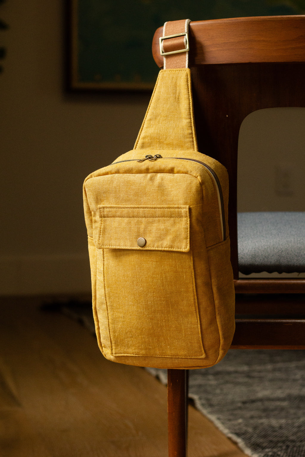 yellow cross body bag